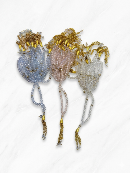 مسابح كرستال للتوزيعات حجم صغير 10 حبات