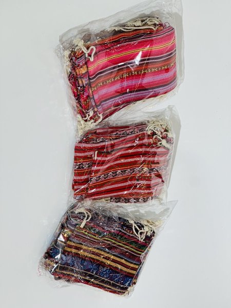 أكياس توزيعات  تراثي خيش ملونة