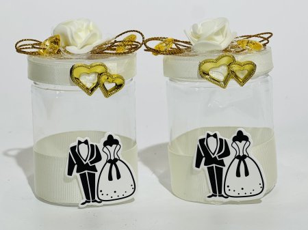 توزيعة عرس اسطواني مع وردة