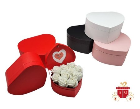 صندوق 3 قطع قلب مع برواز صورة اضافة