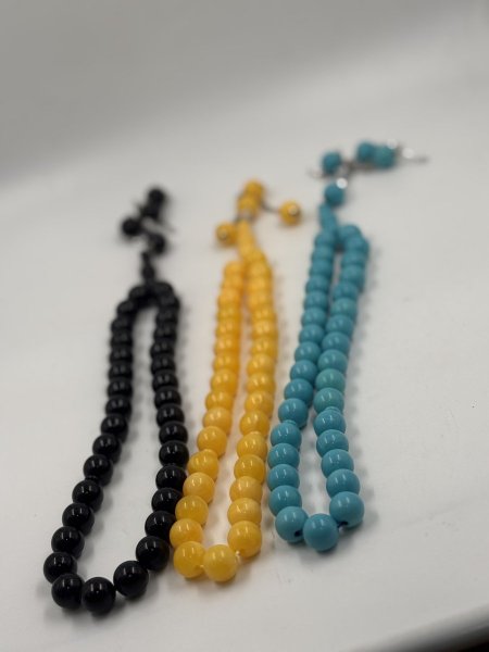 مسبحة بلاستيك مدور كبير