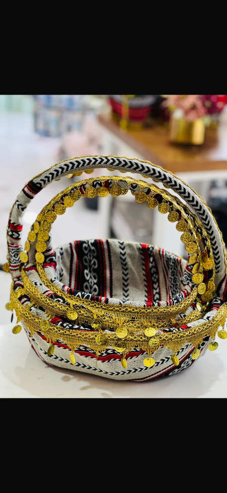 طقم سلال تراث 3 قطع الوان