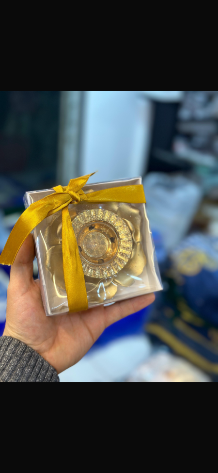 توزيعة مبخرة جبصين مع وردة ذهبي