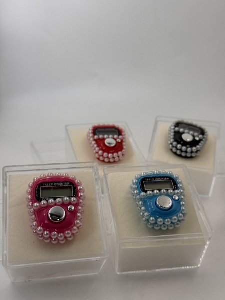 خواتم تسبيح مزين مع  علبة