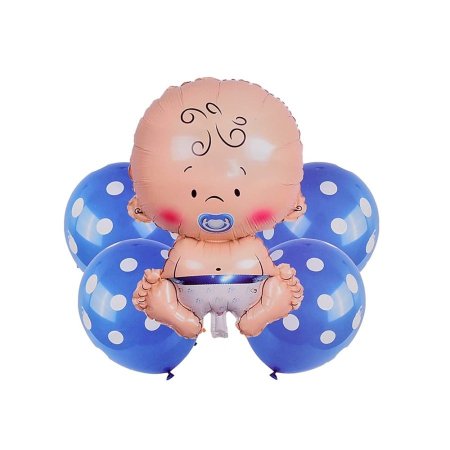 مجسم هيليوم بيبي مع بلالين