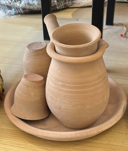 طقم فخار سادة