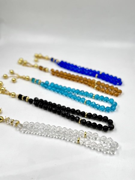 مسبحة كرستال ثقيل الوان