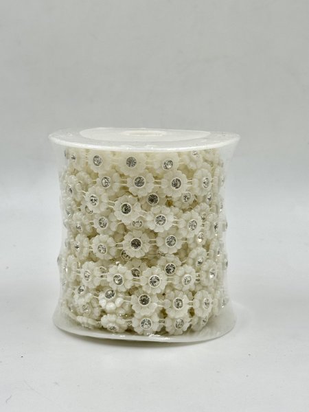 رول ستراس شكل وردة حبة صغيرة 25 متر