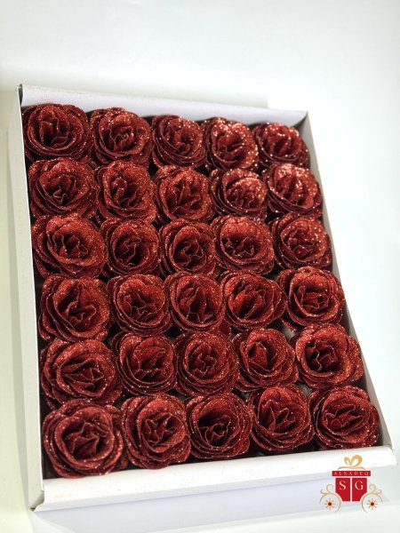 ورد صابون مع برق بكيت 30 وردة مميز