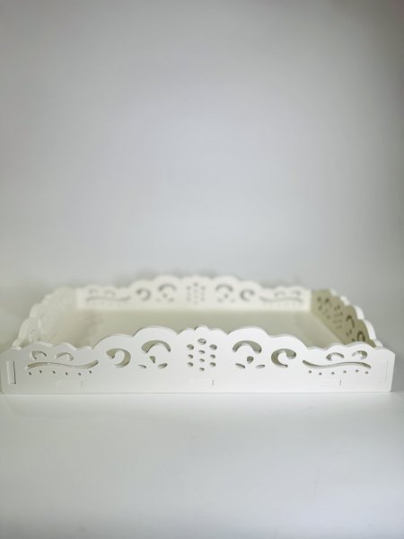 صينية توزيعات خشب سادة مع حواف cnc 23*37 كبير