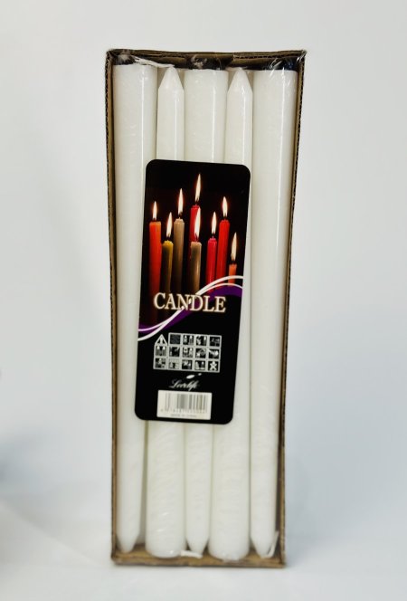 شمع مبكت للتوزيعات 10 حبات طول 25 سم