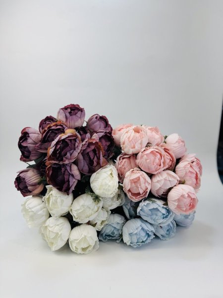 ورد جوري مسكر ببيوني مع خضار ضمة 12وردة